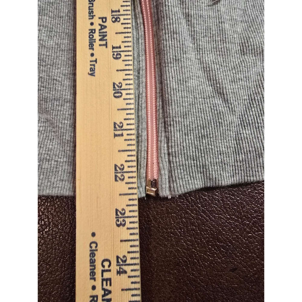 Beaux Art Pink Gray Cotton Full Zip Hoodie and Pants Tracksuit Set XL - Picture 14 of 14